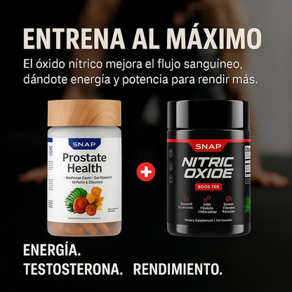 PROSTATE HEALTH + NITRIC OXIDE / REFUERZA TU MASCULINIDAD